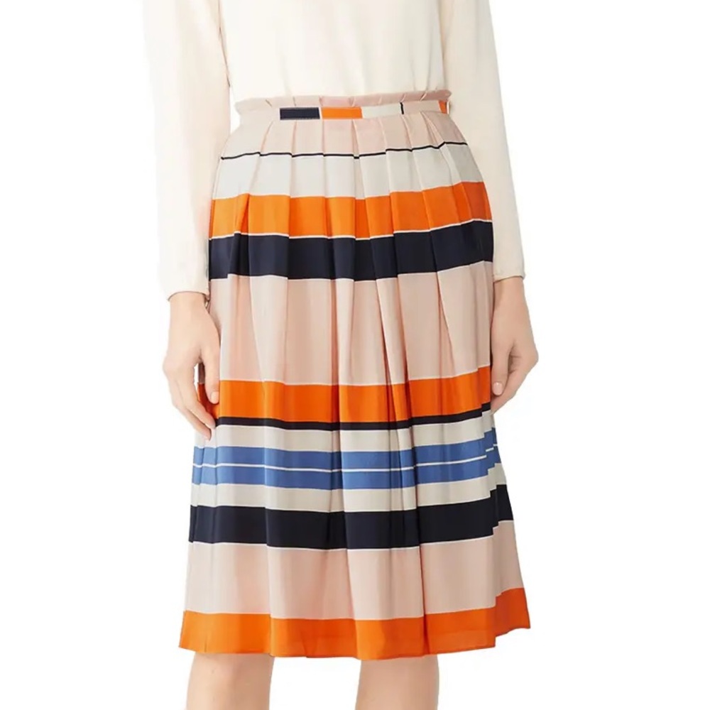 L.K. Bennett Orange Caitlyn Skirt size 12